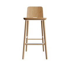 LA 7 Barhocker Esche eichefarben