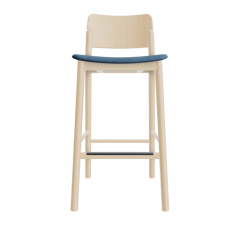 BA 11 Barhocker Esche natur mit Sitzpolster